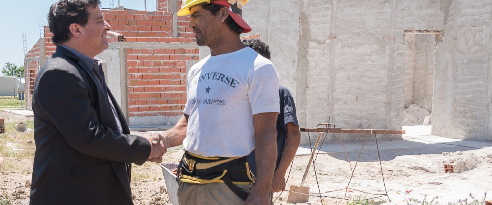 En Aranguren se construyen viviendas financiadas por la provincia